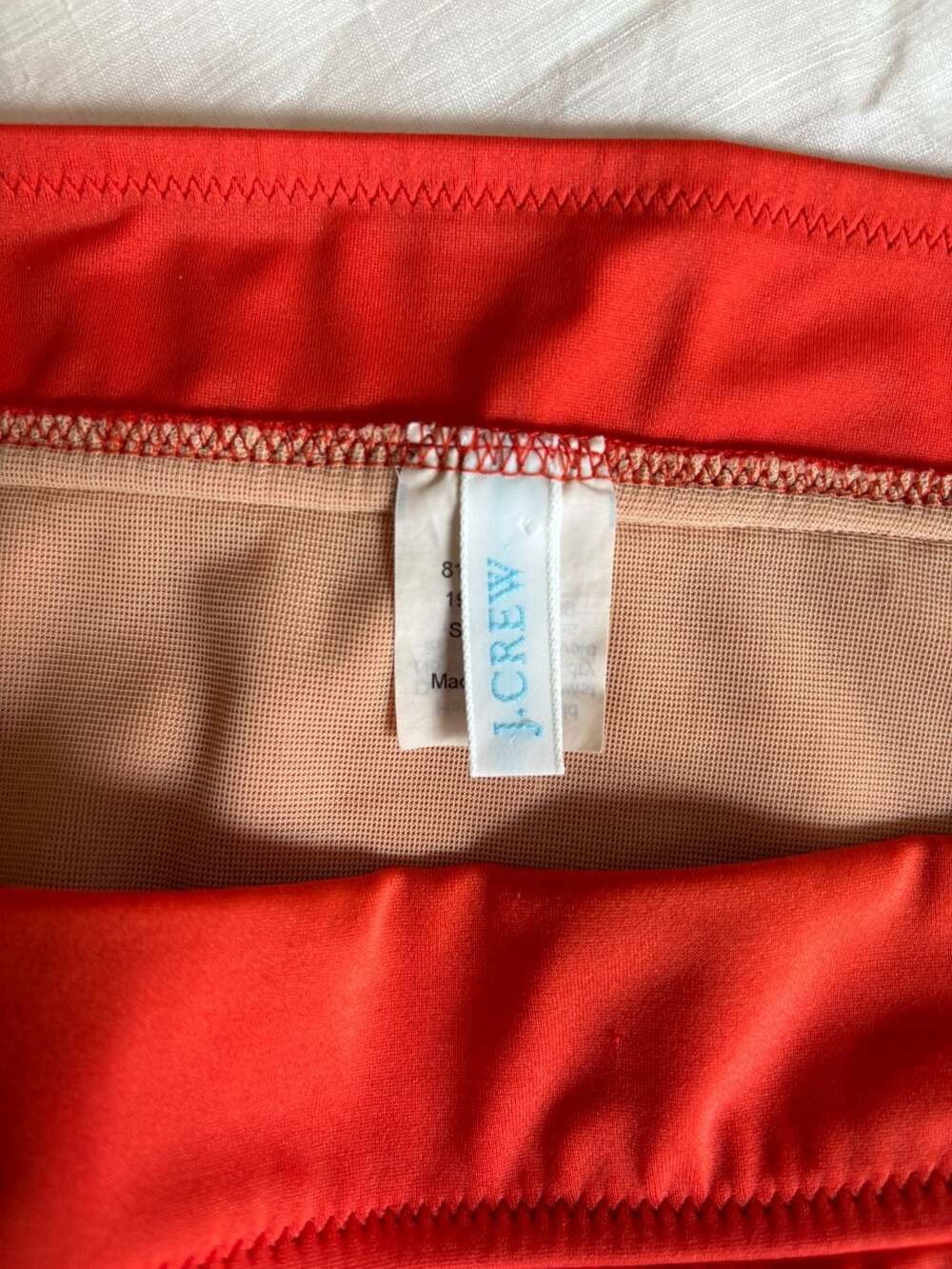 J.Crew orange  Halter Triangle Bikini Set Top Size L Bottom Size M - Picture 2 of 7